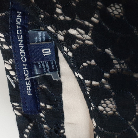 French Connection Women's Sheath Lace Mini-Dress - Picture 4 of 4